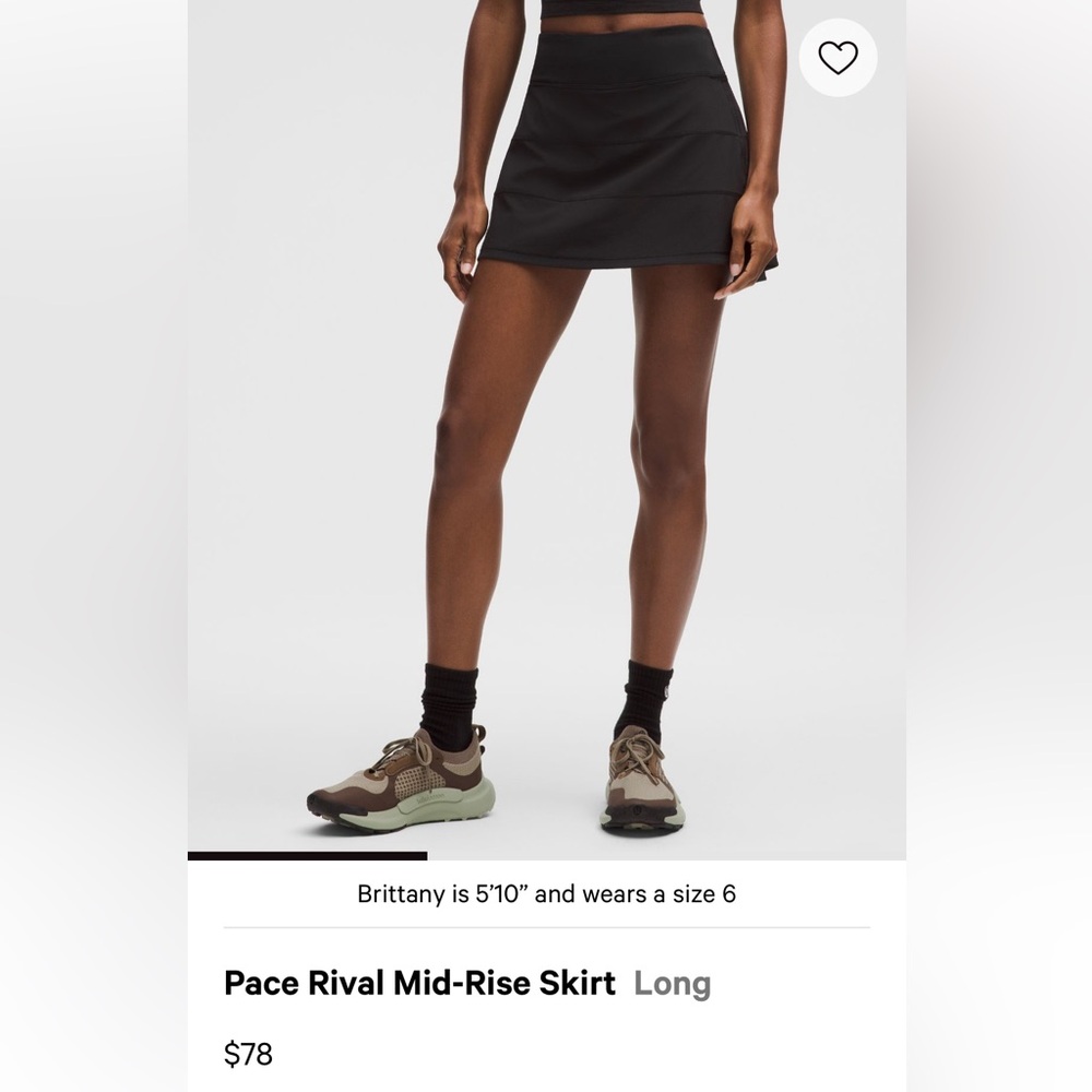 lululemon athletica Black Mini Skirt